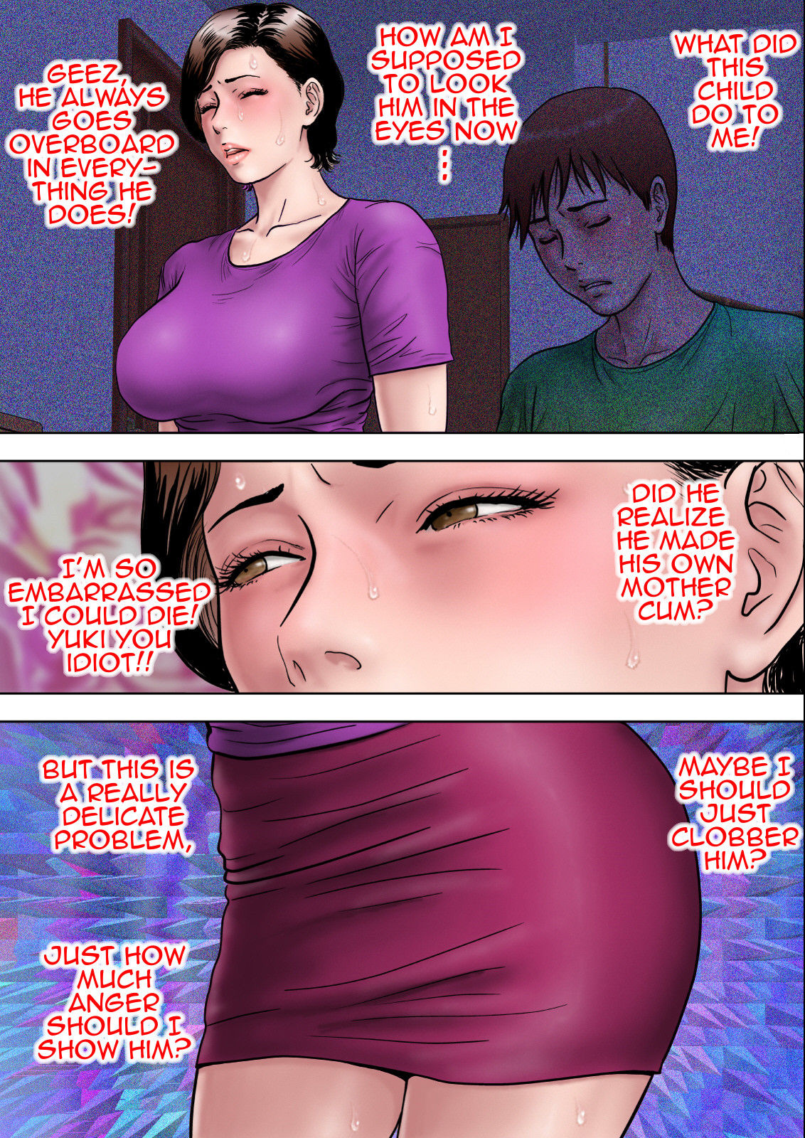 [Milf Shobou] Shucchou Suru Otou-san Choukyou Sareru Okaa-san | Training Mother while Father is Abroad [English][Amoskandy] page 34 full