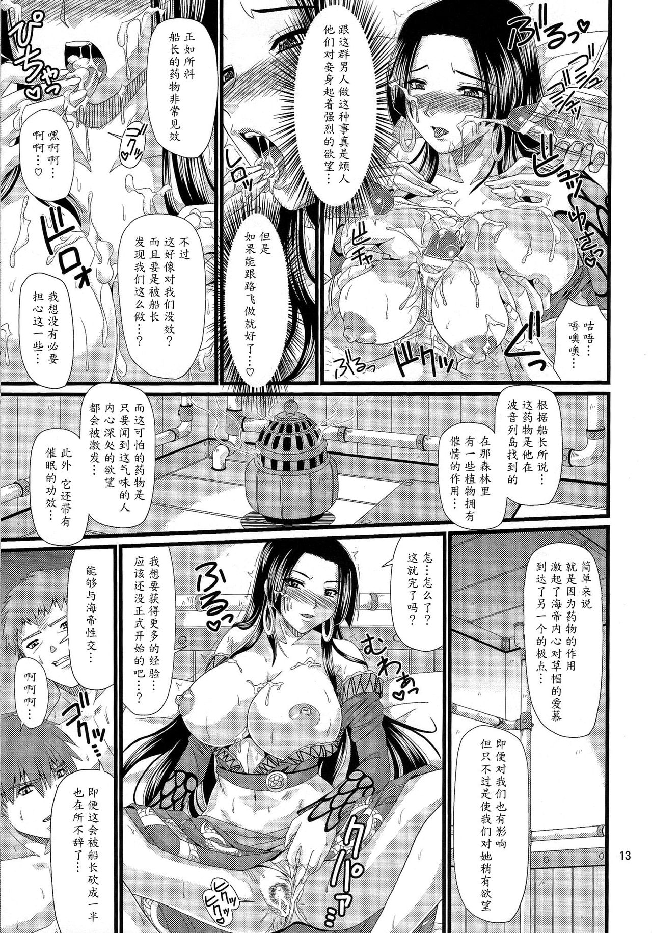 (C80) [ZVIZVA (Forester)] Hebi Hime-sama (One Piece) [Chinese] [魔劍个人汉化] page 12 full