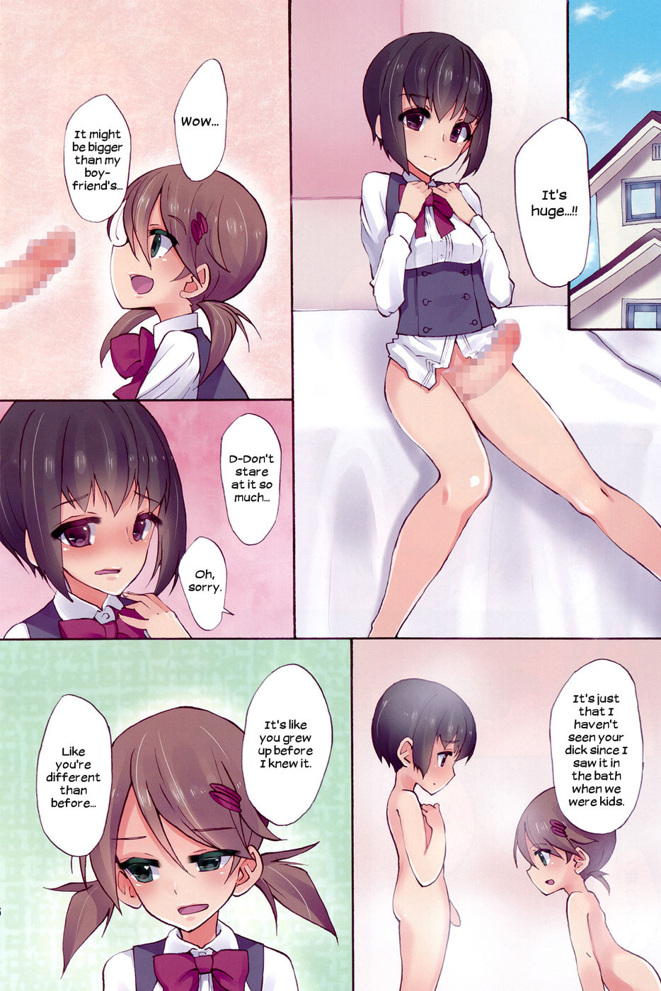 (Kansai COMITIA 45) [Root 12-hedron (Landolt Tamaki)] Futa na Najimi to Renshuu Ecchi | Sex Practice with my Futanari Best Friend [English] [UsagiTrans] page 5 full