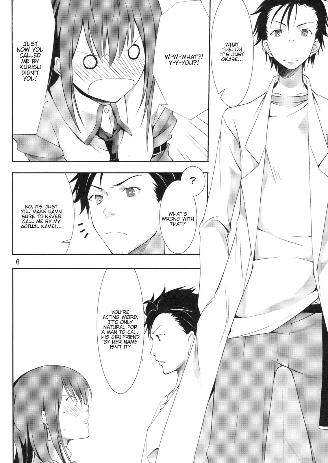 (C80) [Outrate (Tabo)] Embrace (Steins;Gate) [English] {Kamikakushitranslations} page 6 full