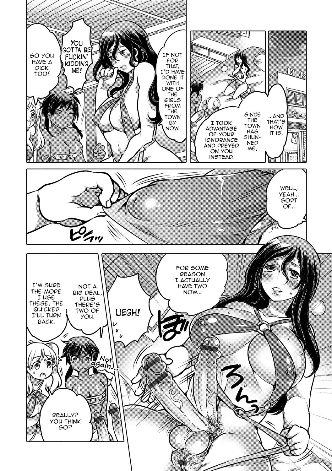 [Inochi Wazuka] Noroi no Mesuka Kaigan | The Cursed, Female Transformation Beach (Nyotaika! Monogatari 4) [English] [Zero Translations] [Digital] page 10 full