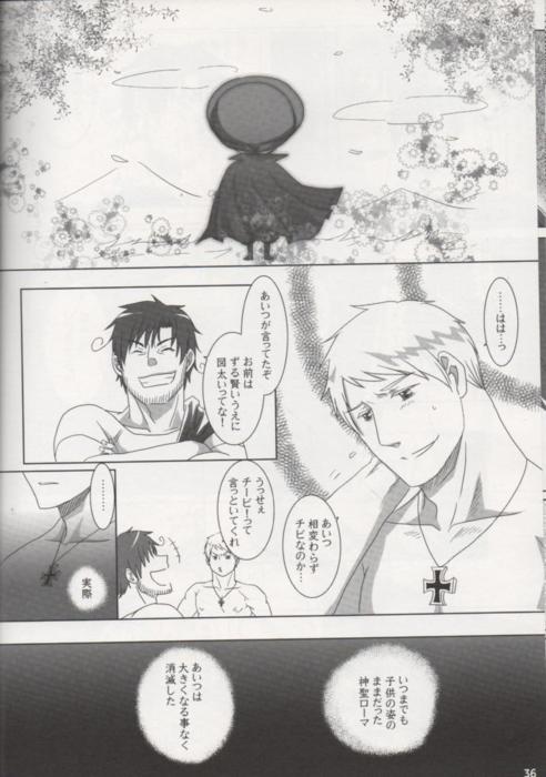 [NAGONAGO (Naggooro)] Heaven's Fruit (Hetalia: Axis Powers) page 34 full