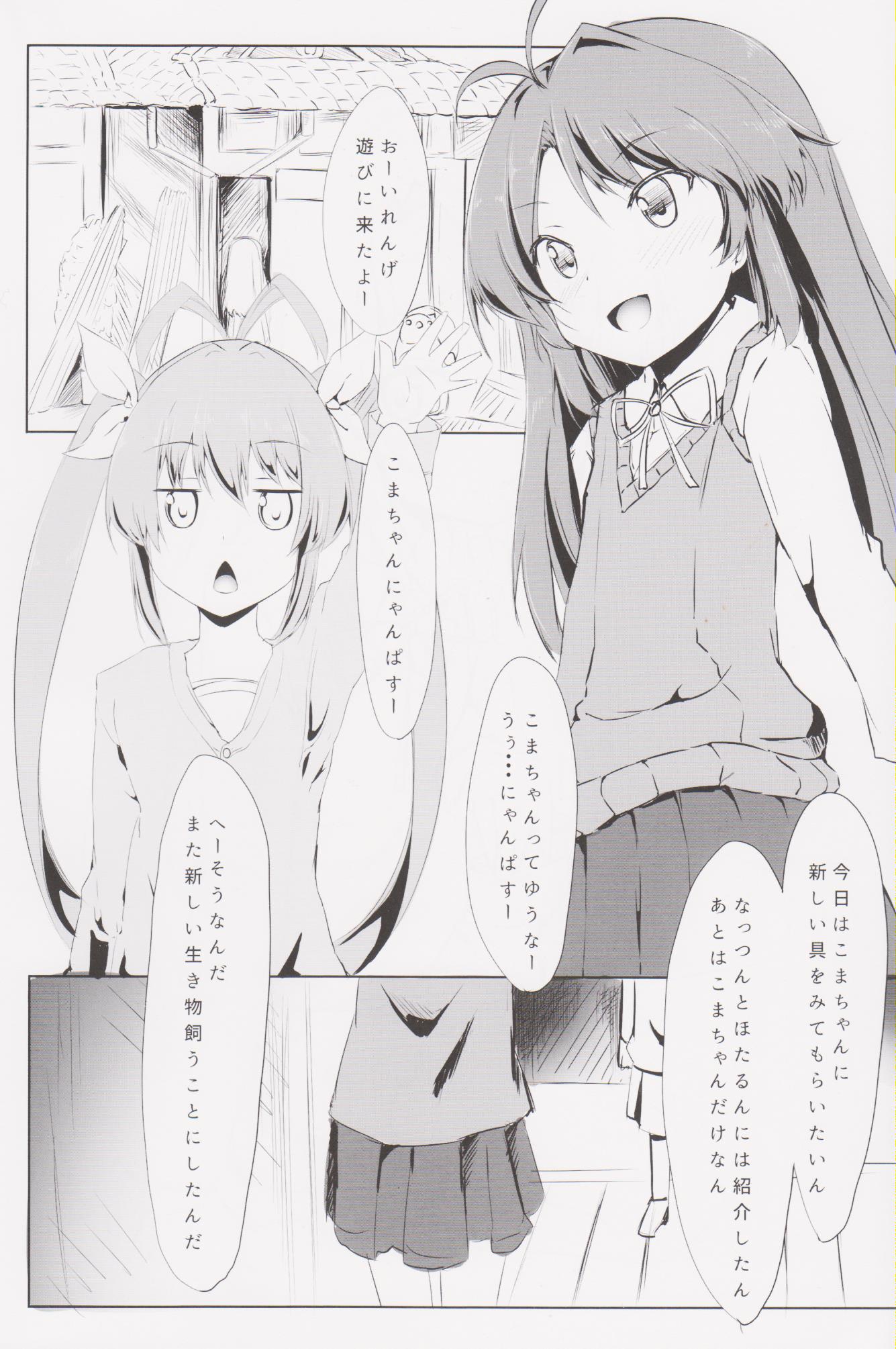 (Futaket 12) [Meshiya (Mesiyama)] Chinchin Biyori (Non Non Biyori) page 3 full