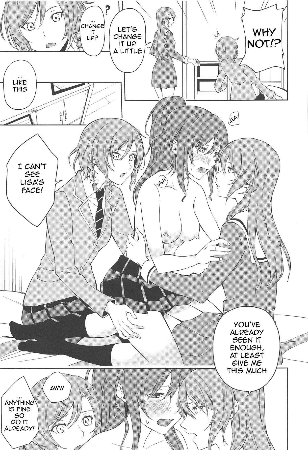 (C95) [Tatakai no Kiseki (Senyuu)] Sayo Lisa Hina Ecchi Bon | Sayo Lisa Hina Ecchi Book (BanG Dream!) [English] [Erokawa_Senpai] page 4 full