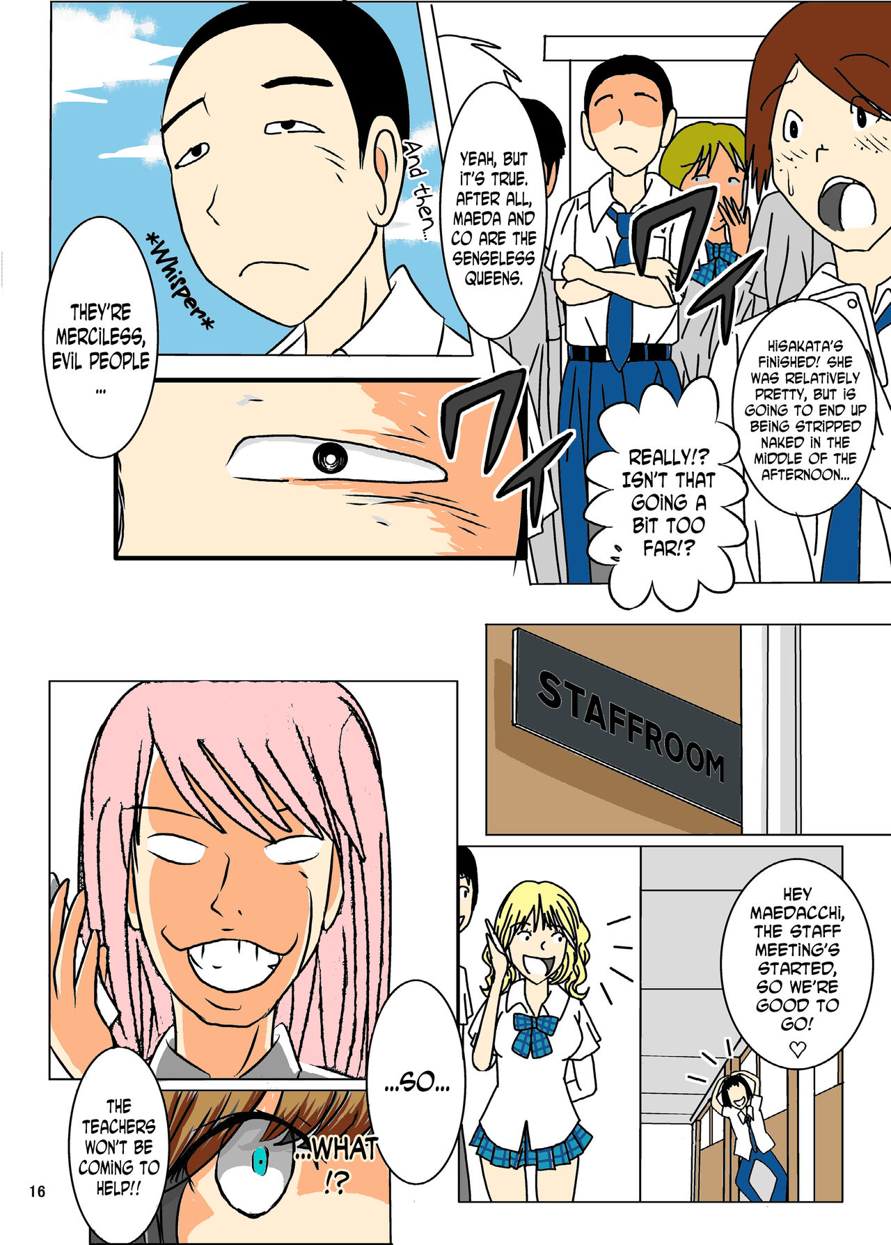 [dressblackheulee (BlackBaka)] Zenra Ijimerarekko-san no Nichijou [English] [N04H] [Colorized] page 15 full