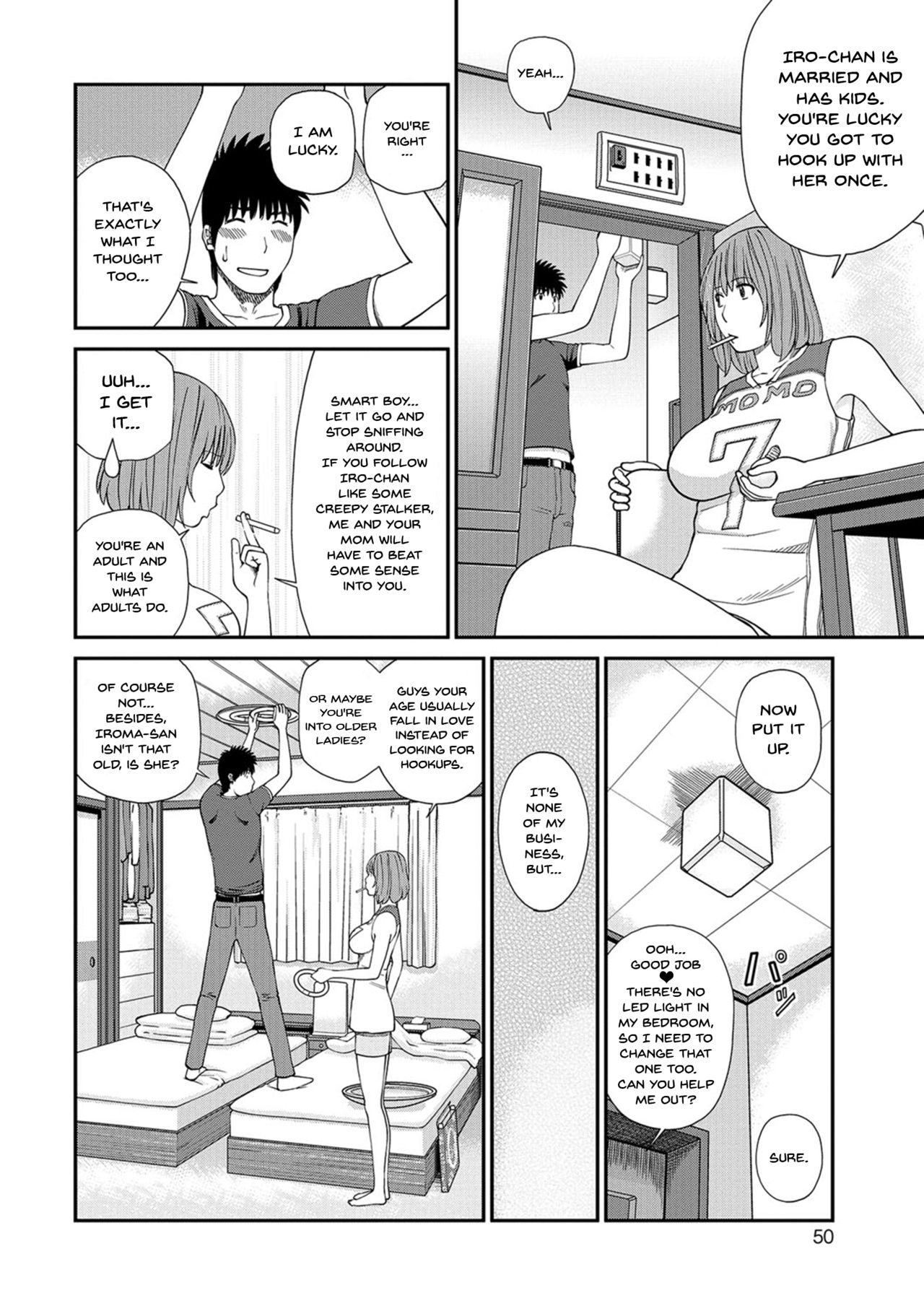 [Kuroki Hidehiko] Momojiri Danchi Mama-san Volley Doukoukai - Mom's Volley Ball | Momojiri District Mature Women's Volleyball Club [English] {Doujins.com} [Digital] page 48 full