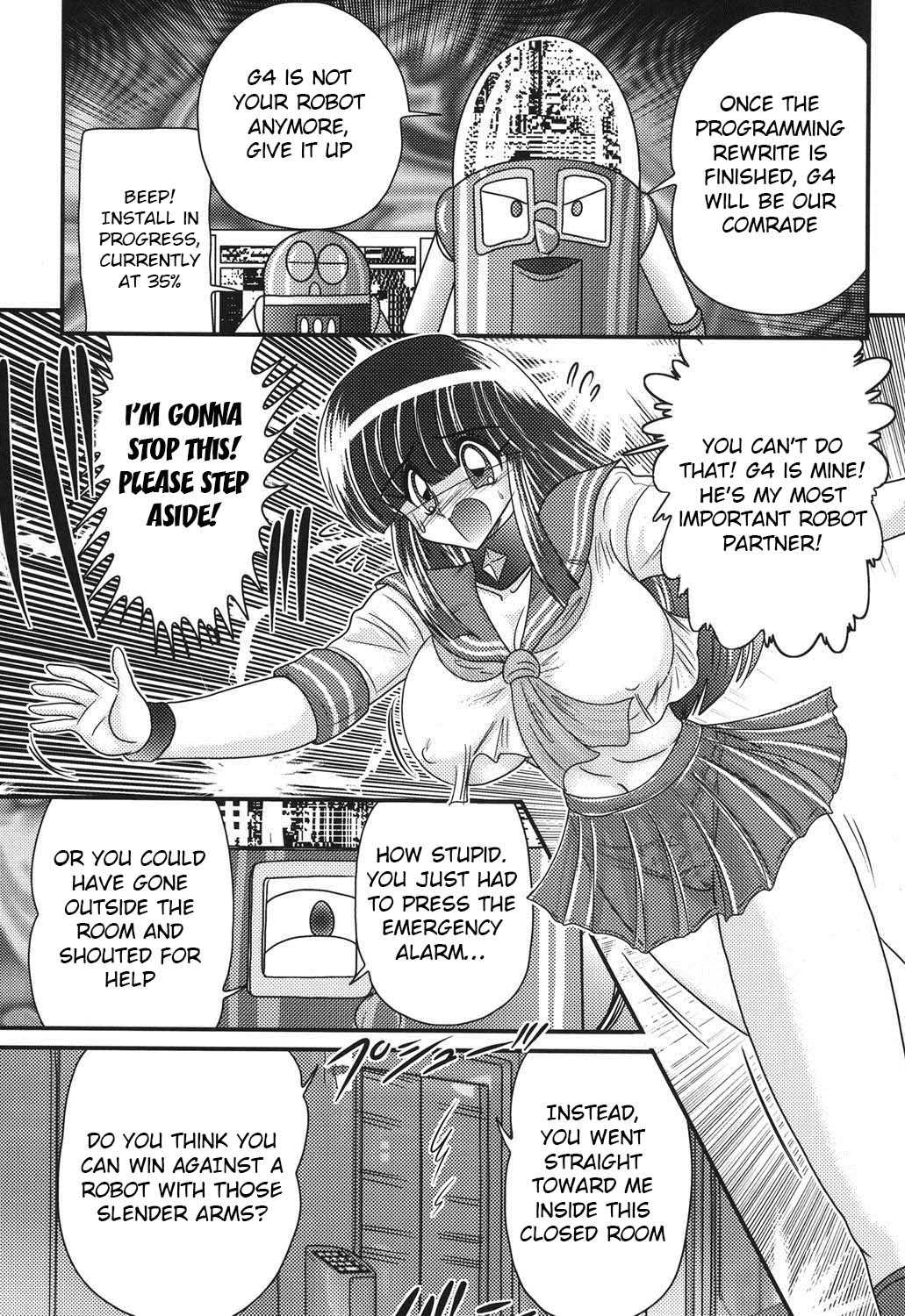 [Kamitou Masaki] Sailor Fuku ni Chiren Robo Yokubou Kairo | Sailor uniform girl and the perverted robot Ch. 2 [English] [Hong_Mei_Ling] page 7 full