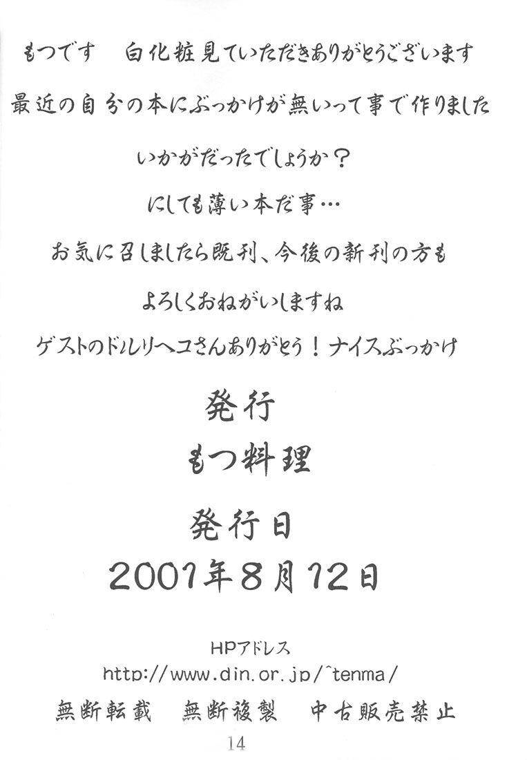 (C60) [Motsu Ryouri (Motsu)] Shiro Geshou (Dead or Alive) page 15 full