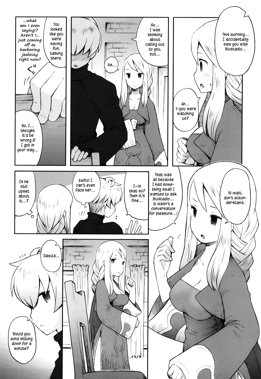 (C83) [B.BRS. (B.tarou)] Amai Ohanashi | Sweet Talk (Final Fantasy Tactics) [English] =TV + Life4Kaoru= page 11 full