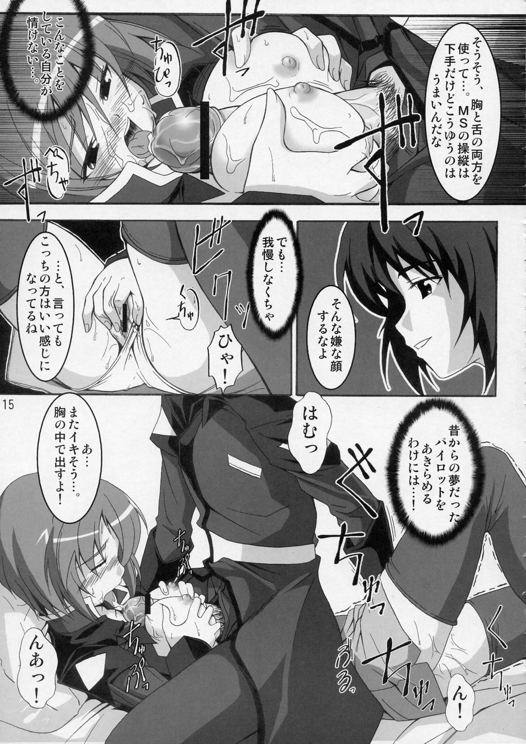 (C68) [P-dimension (Endou Masatoshi)] Oshioki Tsuyu Daku de!! (Gundam SEED DESTINY) page 15 full
