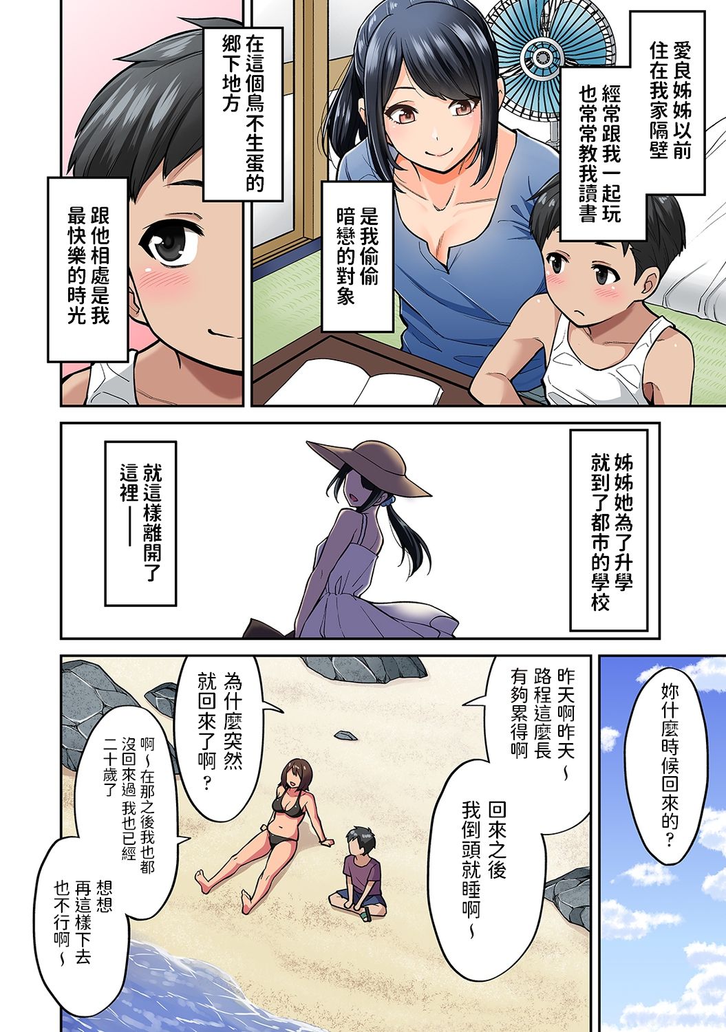 [Shouji Nigou] Akogare no Nee-chan ga Gal ni Natte Kaette Kita Natsuyasumi Ch. 1 (COMIC Ananga Ranga Vol. 61) [Chinese] page 5 full