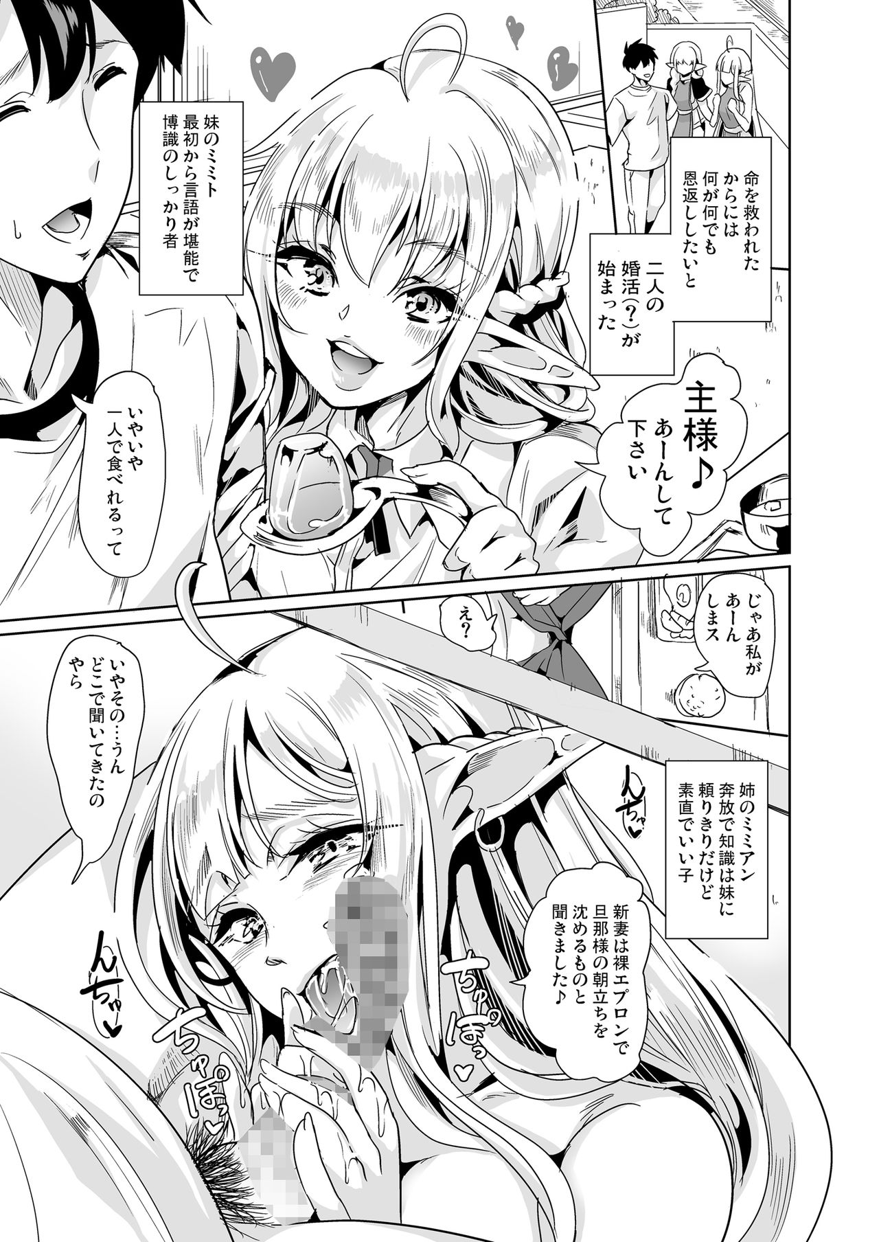 [Yabitsutouge (Ootori Mahiro)] Sukebe Elf Shimai, Konkatsu ni Kuru ~Harem Lesson~ [Digital] page 6 full