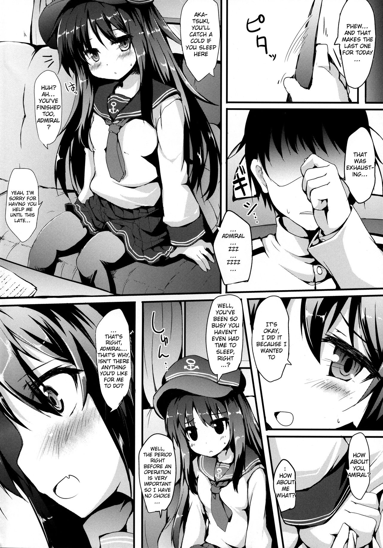 (SC2017 Winter) [Nechorapoddo (Nanpuu)] Akatsuki-chan o xx Shitai!! (Kantai Collection -KanColle-) [English] {Doujins.com} page 3 full