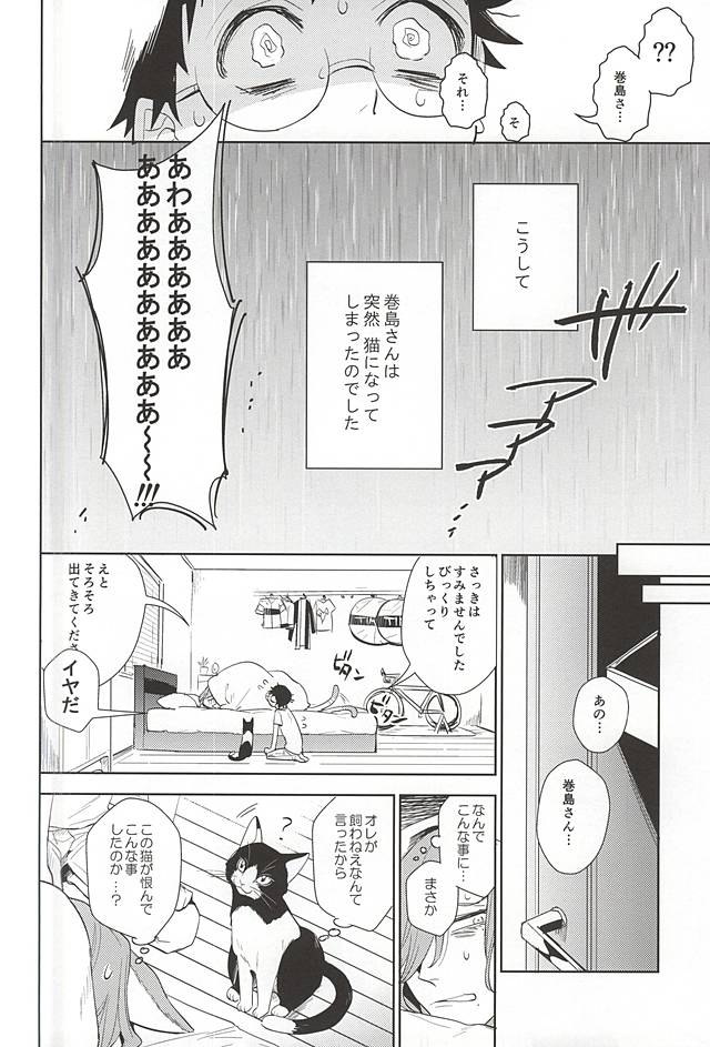 (C88) [DAIRA (Himeno)] Makishima-san ga Neko ni Natteshimaimashita. (Yowamushi Pedal) page 9 full