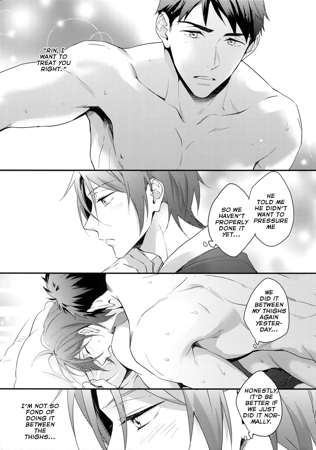 (C90) [PureSlider. (Matsuo)] Matsuoka Rin no Hajimete Zenbu. | Rin Matsuoka's First Everything (Free!) [English] [Nemu] page 6 full