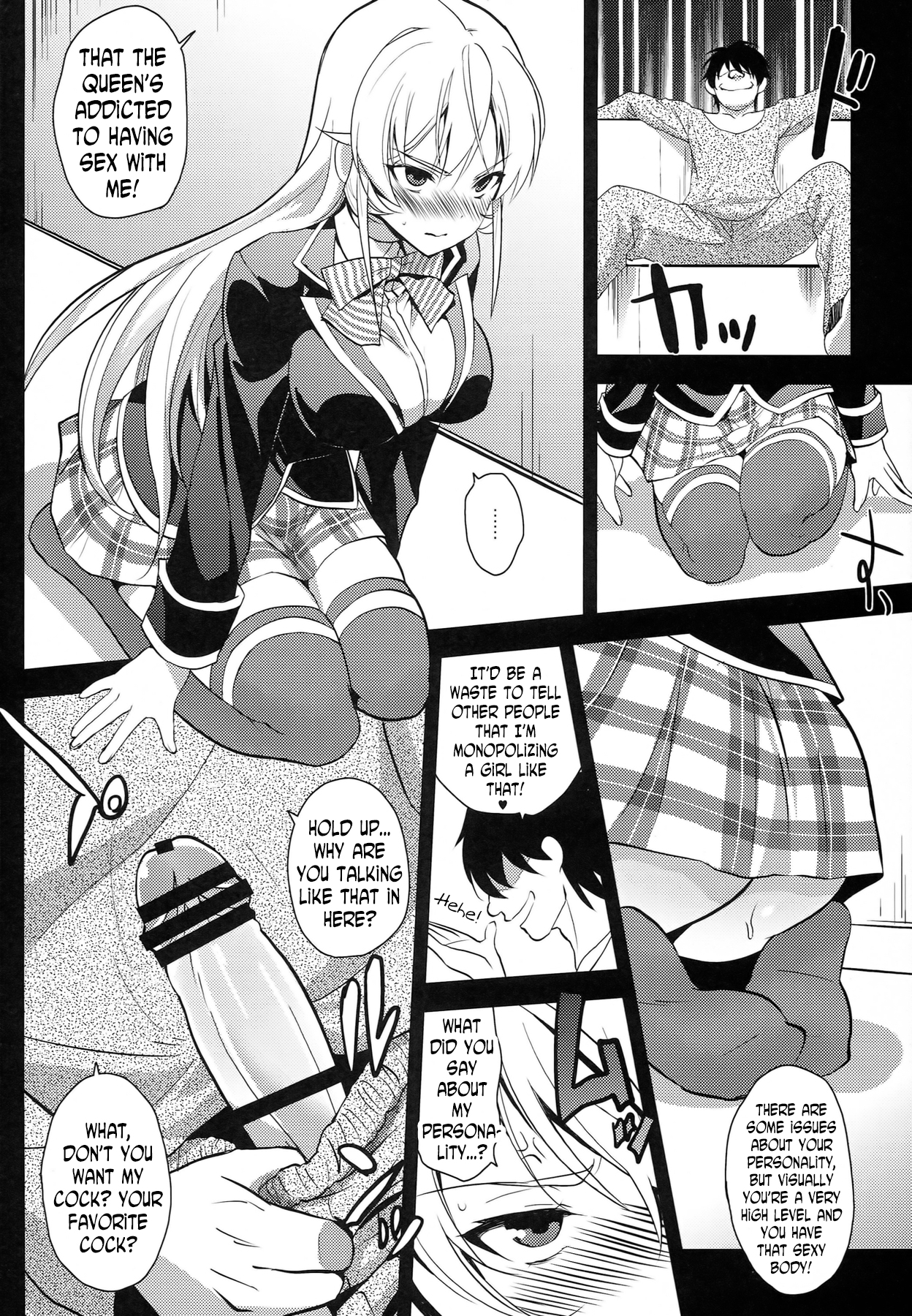 (COMIC1☆8) [Kitsune (Tachikawa Negoro)] Ochibureta Joou to Niku | The Fallen Queen & Meat (Shokugeki no Soma) [English] [N04h] page 6 full