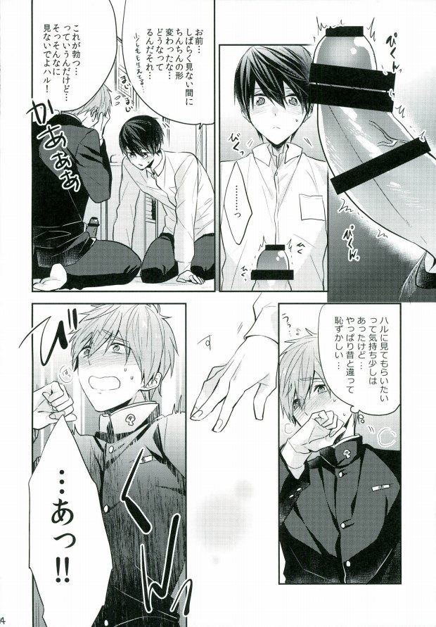(C89) [CrashRush (Gesshi)] Bokura no seichouki (High☆Speed! Free! Starting Days) page 13 full