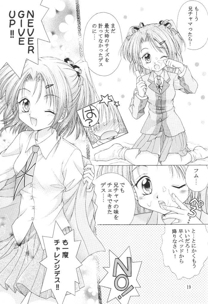 (SC16) [MIKI HOUSE (Miki Meguri)] Imouto Shoukougun | Sister Syndrome (Sister Princess) page 18 full