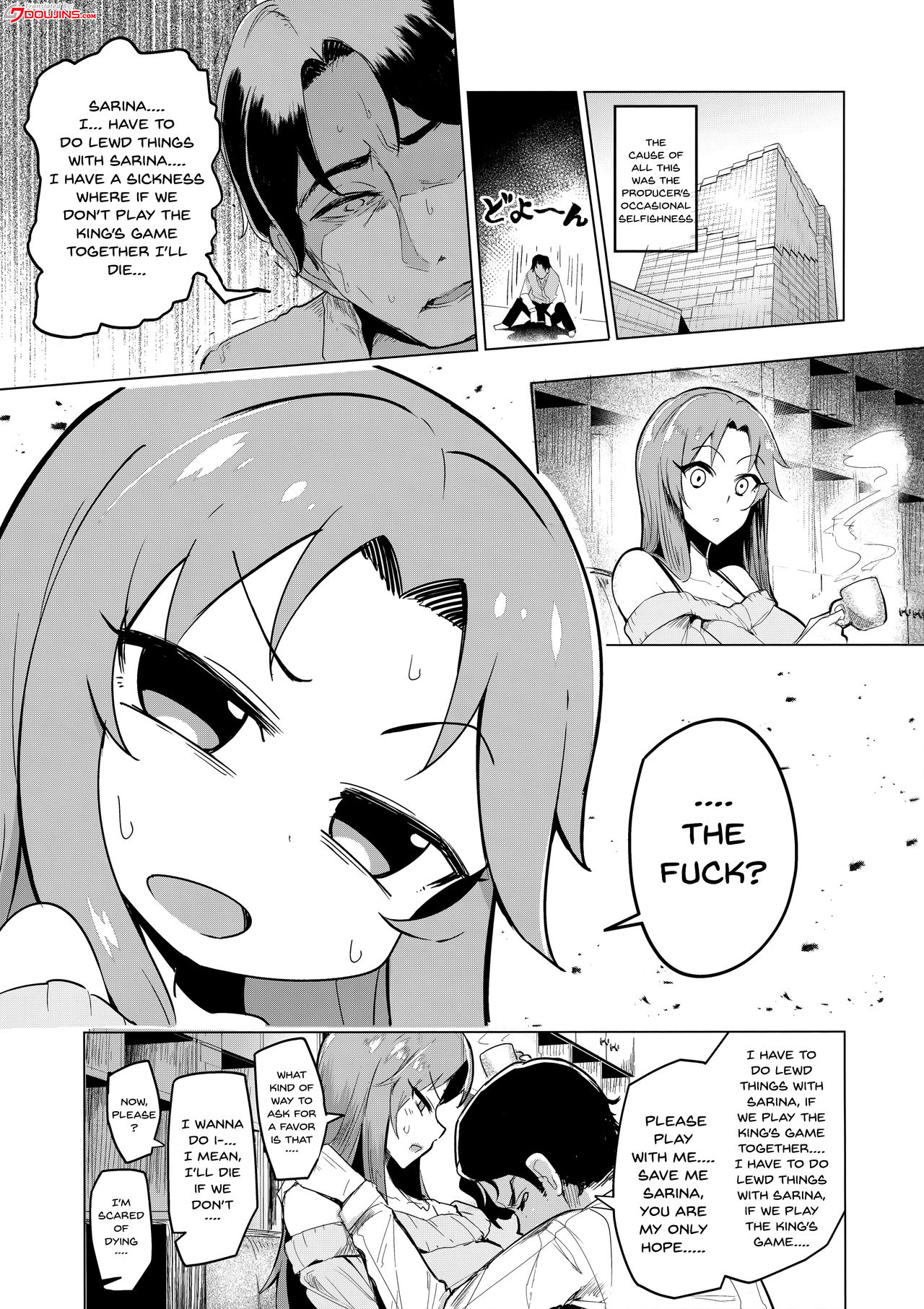 (COMIC1☆13) [A Gokuburi (Sian)] vs. Sarina (THE IDOLM@STER CINDERELLA GIRLS) [English] {Doujins.com} page 2 full