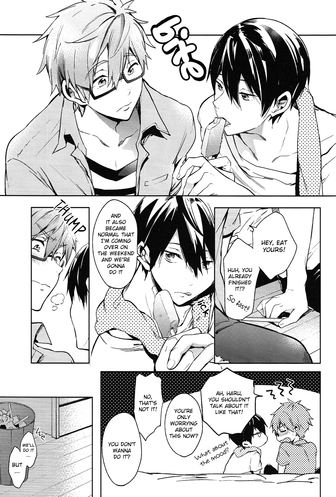 (Renai Jiyuugata!entry6) [American ☆ Rock (Kotarou)] DeNmA! (Free!) [English] [ebil_trio] page 6 full