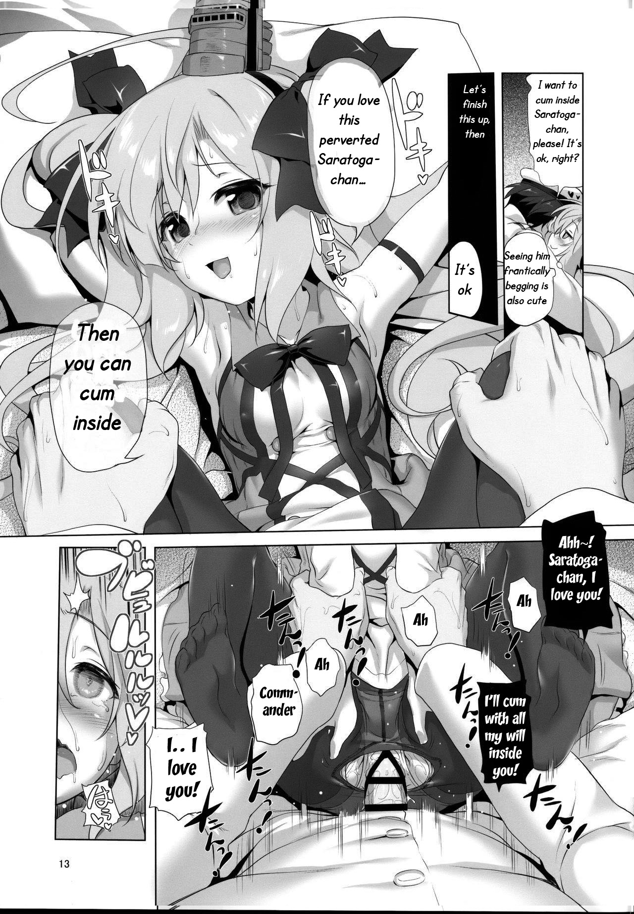 (C95) [KAMINENDO.CORP (Akazawa RED)] Saratoga-chan no Itazura Daisenryaku!? (Azur Lane) [English] [Twilight Zone] page 13 full