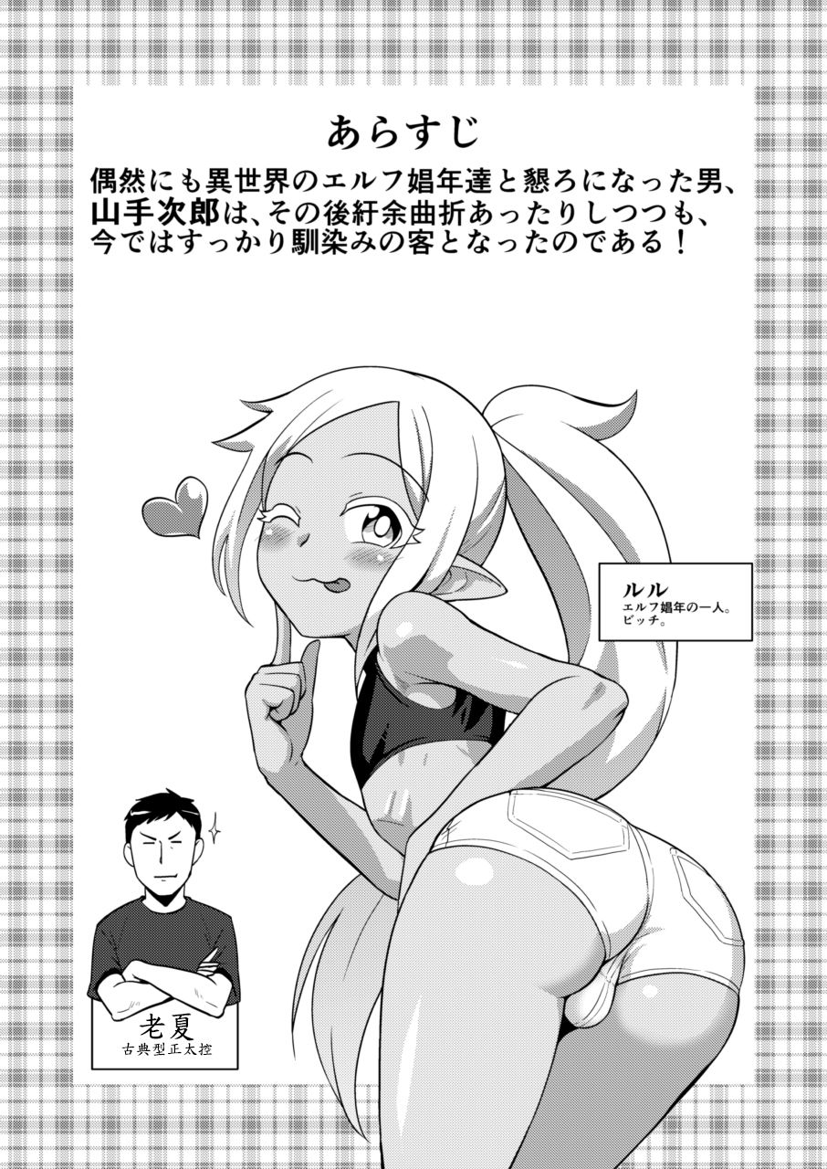 [Yuunagi no Senryokugai Butai (Nagi Ichi)] Bitch na Mesu Shota Elf to Namahame Dancing All Night [Chinese] [空想少年汉化] [Digital] page 4 full