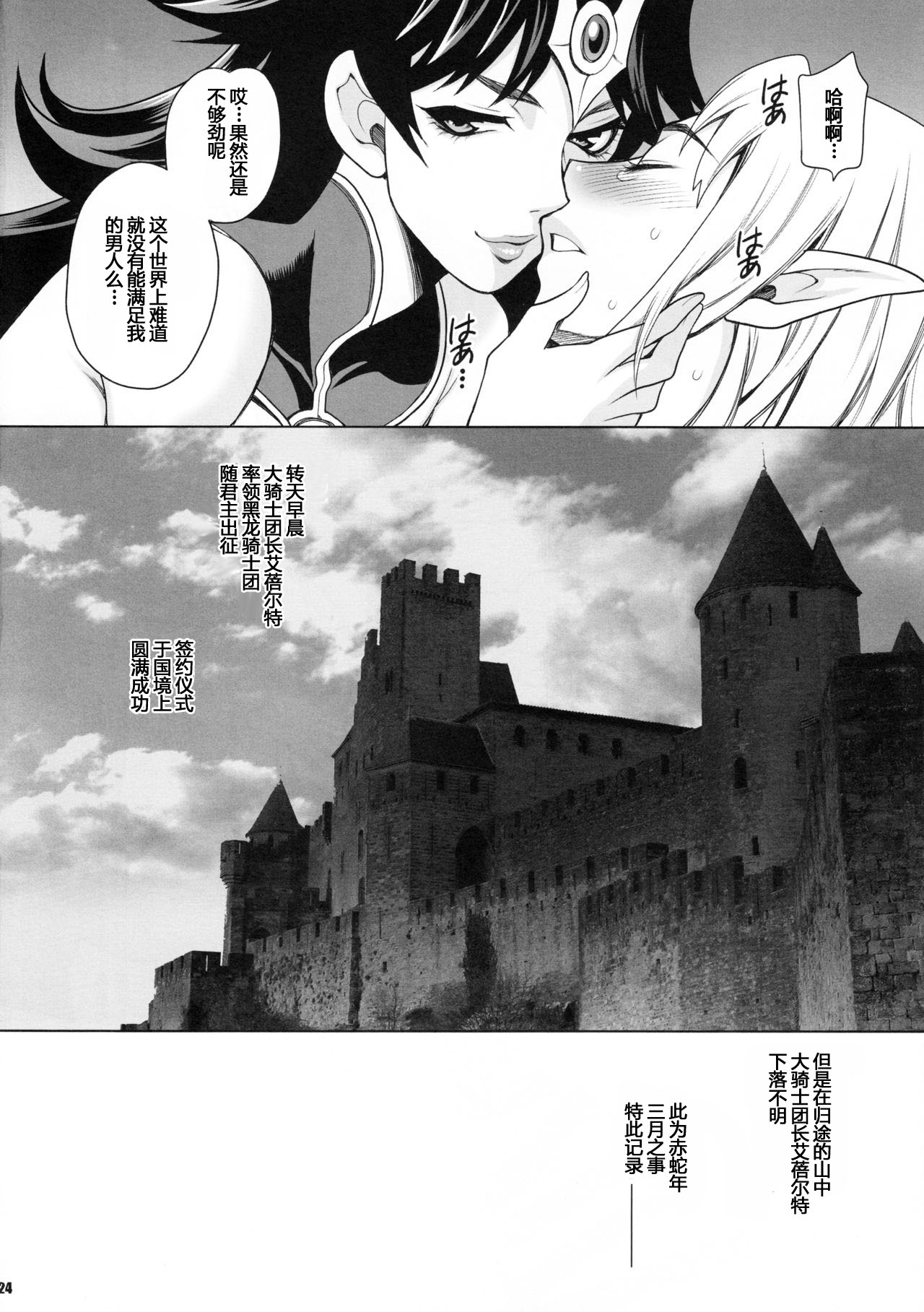 (C90) [Shallot Coco (Yukiyanagi)] Yukiyanagi no Hon 38 Buta to Onnakishi 2 - Onnakishi wa Elf Shounen ga Okiniiri [Chinese] [八十万禁书教头汉化] page 23 full