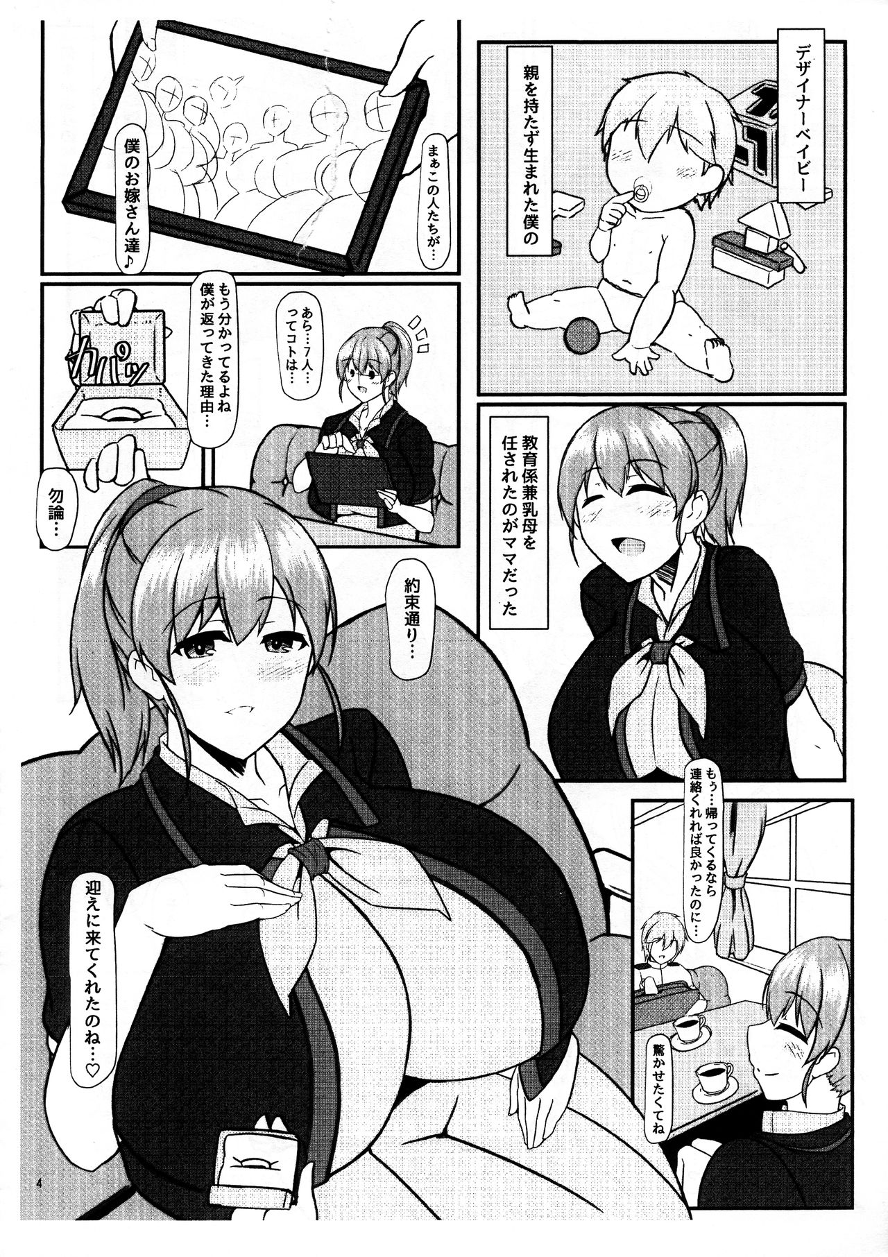 (COMIC1☆14) [IRON FIN (Tethubire] Bote Colle 10 ~ NIizuma wa SkyMama ~ Junbigou (Kantai Collection -KanColle-) page 4 full