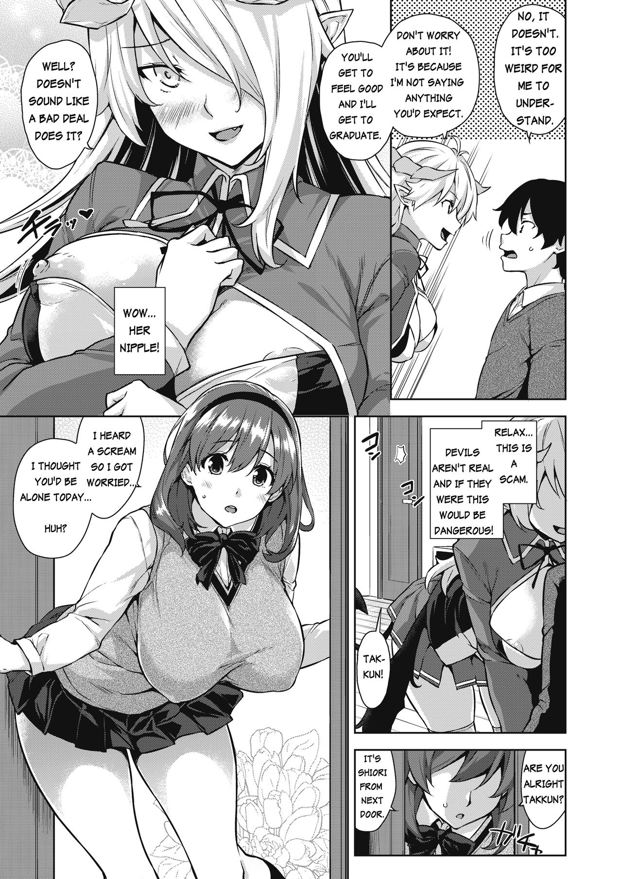 [Misaki (Mikemono Yuu)] Akuma de JK! -Makai Appli de Harem Shiken- | Devil Highschooler! -Creating a Harem With a Devil App- Ch. 1 [English] [AntaresNL667] page 4 full