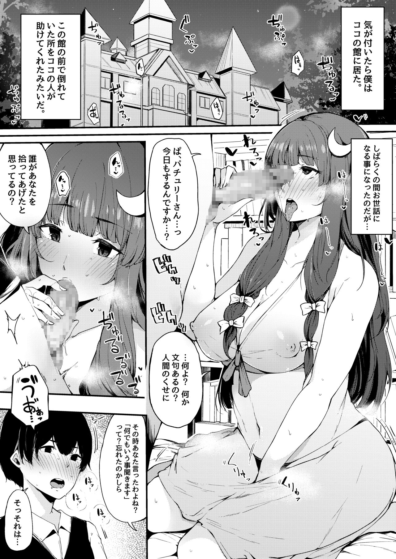 [BlossomSphere (Sakurayu Hal)] Koumakan no Majo ni Hirowareta Boku. (Touhou Project) [Digital] page 2 full