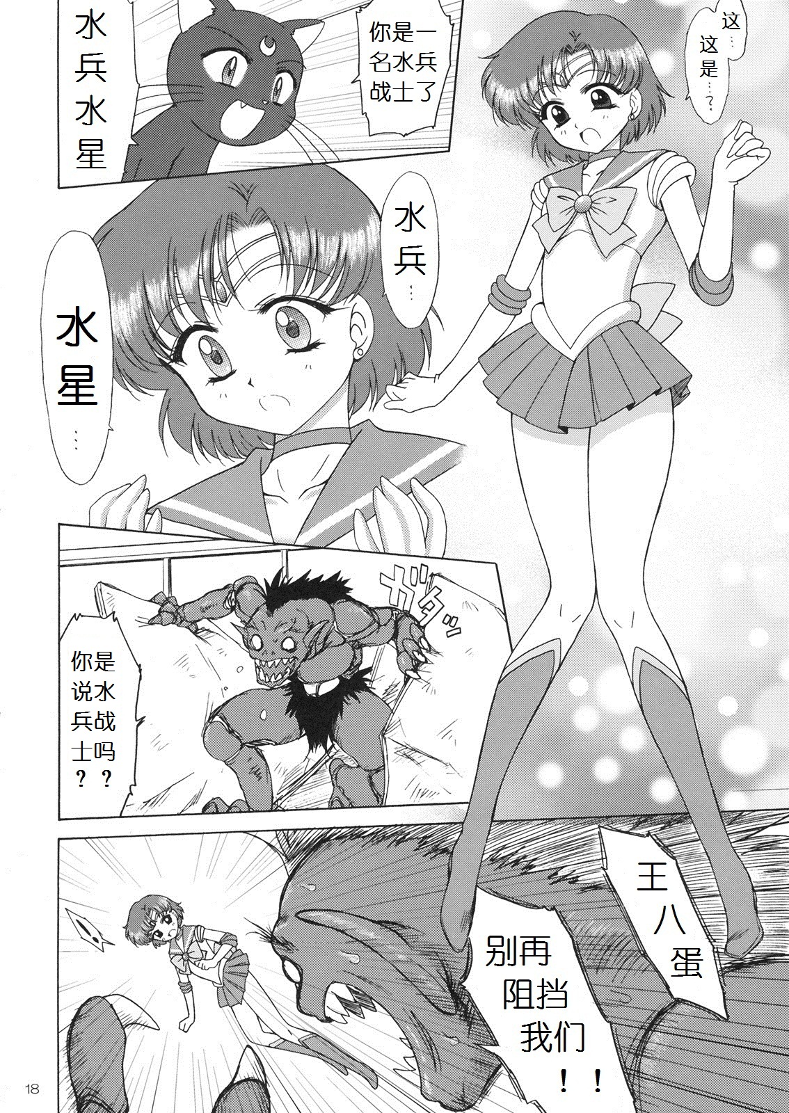 (C81) [BLACK DOG (Kuroinu Juu)] SUBMISSION-R RE MERCURY (Bishoujo Senshi Sailor Moon) [Chinese] page 18 full