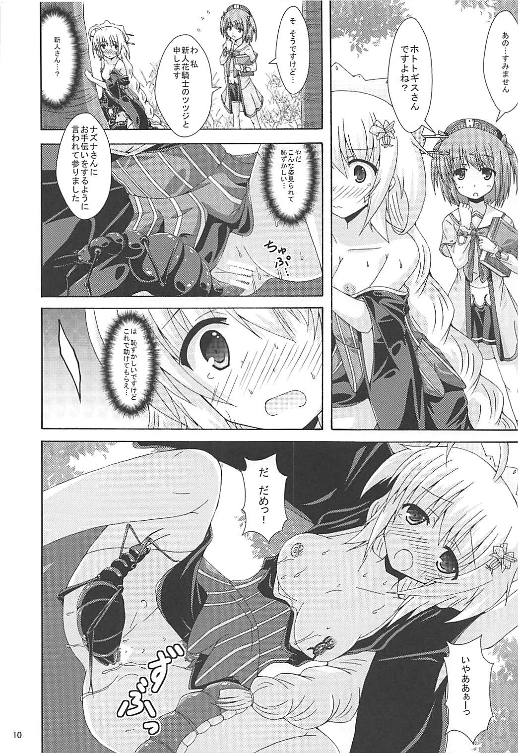 (Jabjab Maidoari! 5) [Dream Project (Yumeno Shiya)] Tokushu Ninmu wa Kiken ga Ippai (Flower Knight Girl) page 9 full