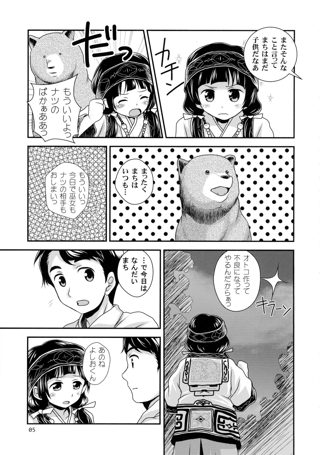 (C90) [HEARTS & CRUSTS (Nanana Nana)] Natsu Machi Nikki (Kuma Miko) page 4 full