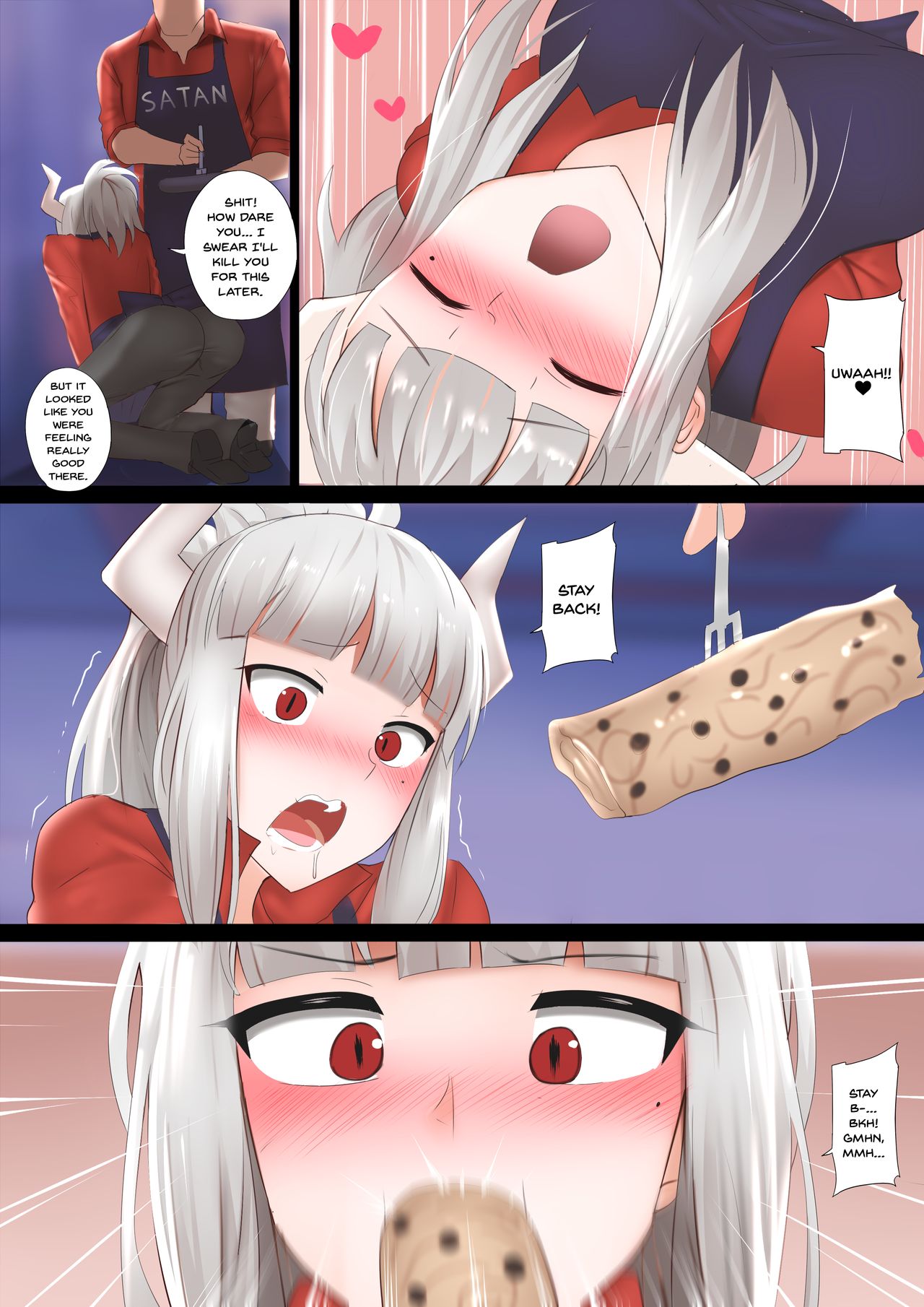 [Ginhaha] Pancakes Challenge (Helltaker) [English] {Doujins.com} page 5 full