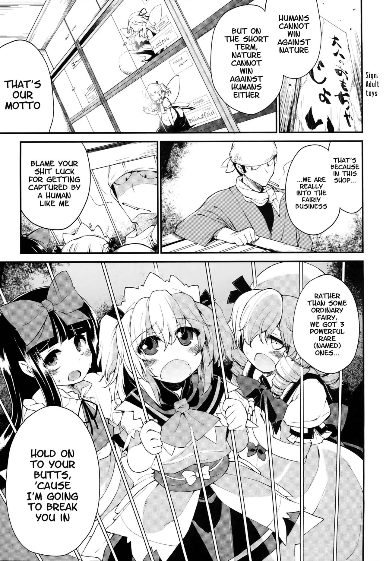 (C90) [IncluDe (Foolest)] SLS! Kawaii Yousei o Onahole ni Shiyou (Touhou Project) [English] page 3 full