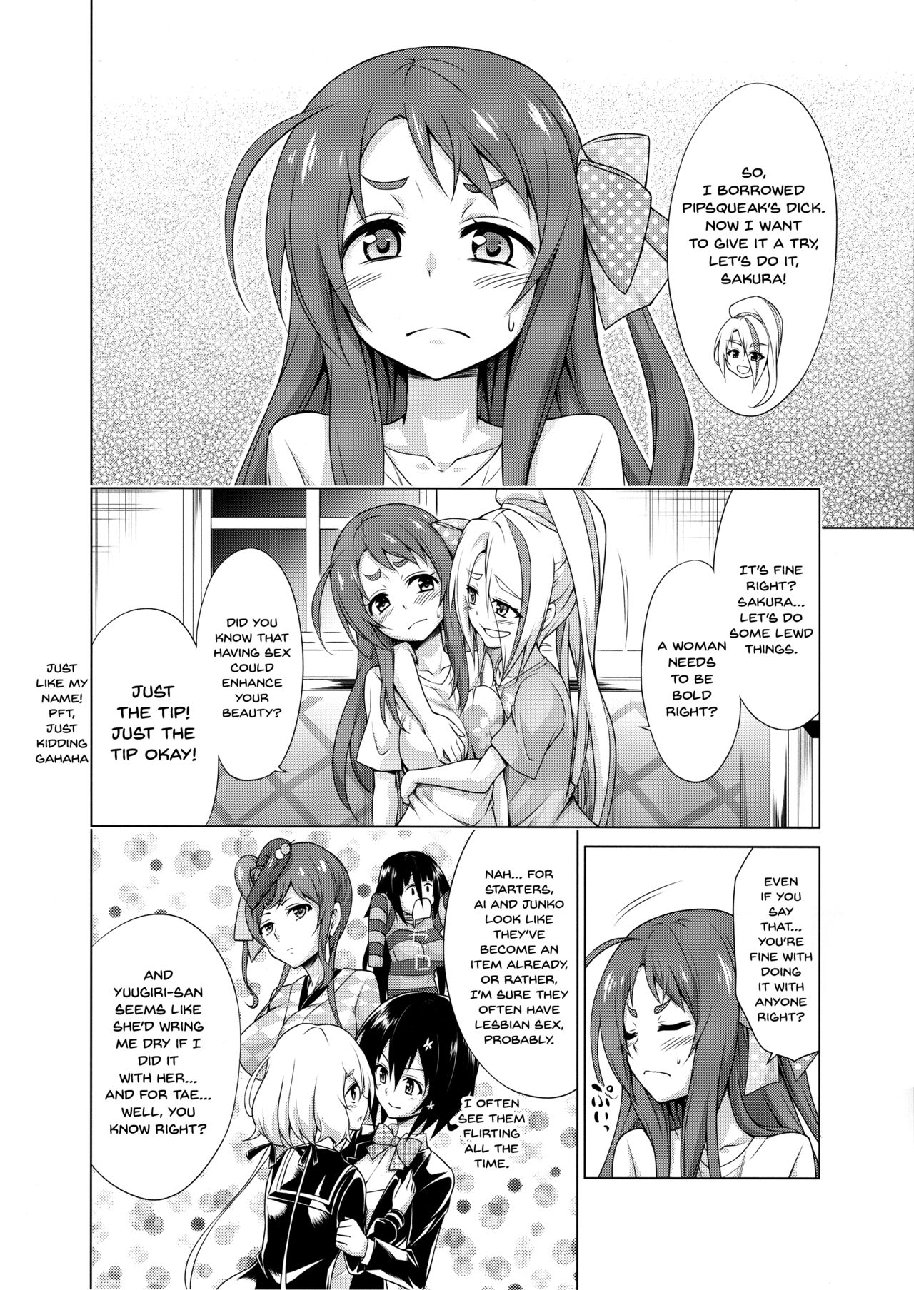 (COMIC1☆15) [TORA MACHINE (Kasukabe Taro)] Rental Chinchin SAGA | Rental Cock SAGA (Zombie Land Saga) [English] {Doujins.com} page 7 full