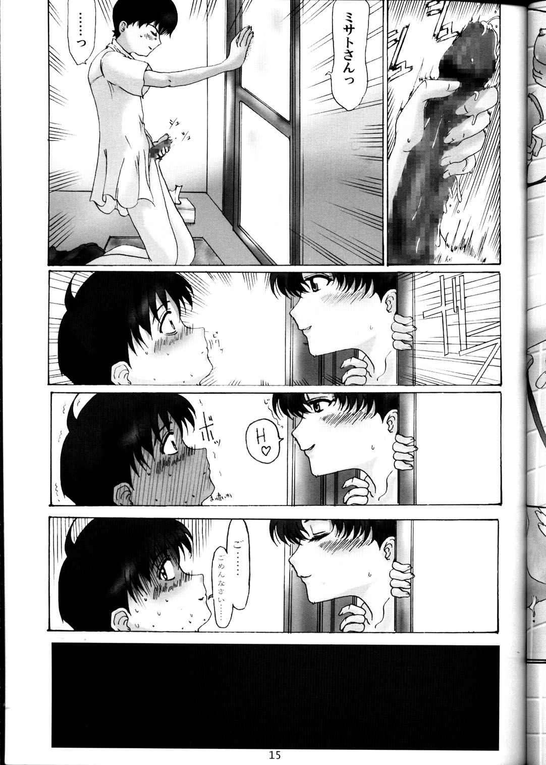 (Shotaket 6) [Neko to Hato (Hatoya Mameshichi)] Yuuwaku Ver 1.5 (Neon Genesis Evangelion) page 14 full