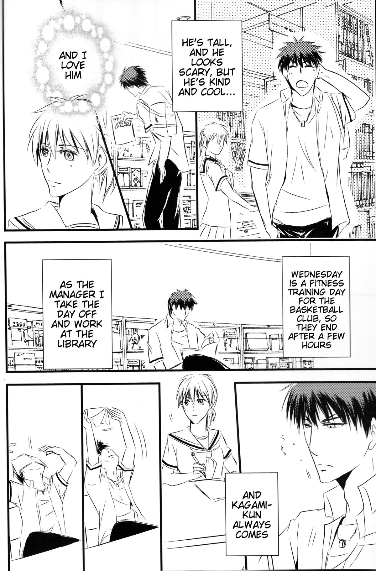 (DC RETURNS 7) [Beni (Inoue Kiyoshi)] Toshoshitsu no Kajin-kun (Kuroko no Basuke) [English] [Tigoris Translates] page 3 full