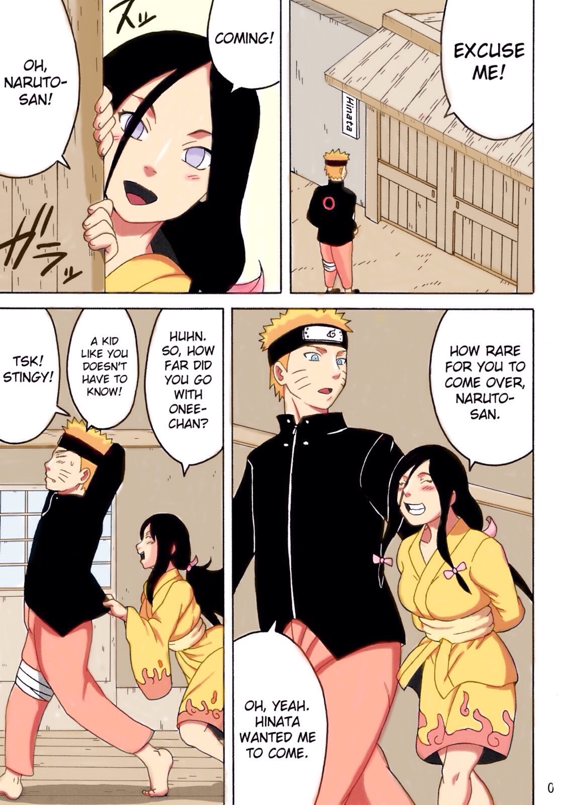 (Tora Matsuri 2015) [NARUHO-Dou (Naruhodo)] NaruHina (NARUTO) [English] {doujin-moe.us} [Colorized] page 4 full