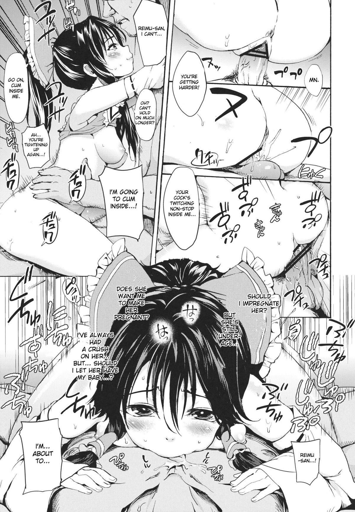 (C80) [Satellites (Satetsu)] Rakuen no Inmu | Lewd Dream of Paradise (Touhou Project) [English] [desudesu] page 14 full