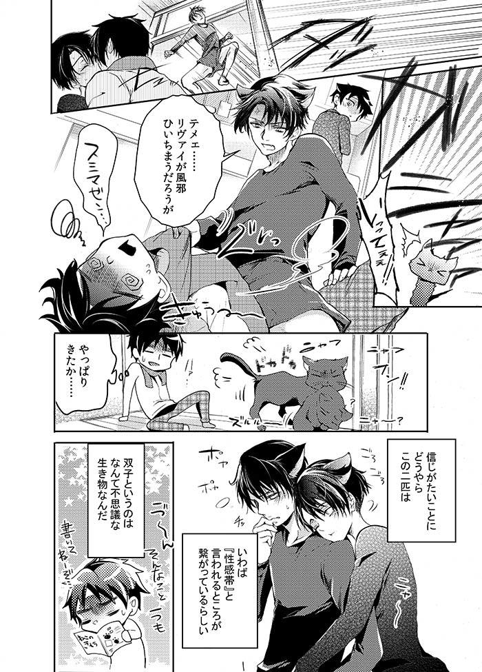 (SUPER24) [BatuBatuKe (Kanzaki Yuzu)] Futago neko hiroimashita (Shingeki no Kyojin) page 29 full
