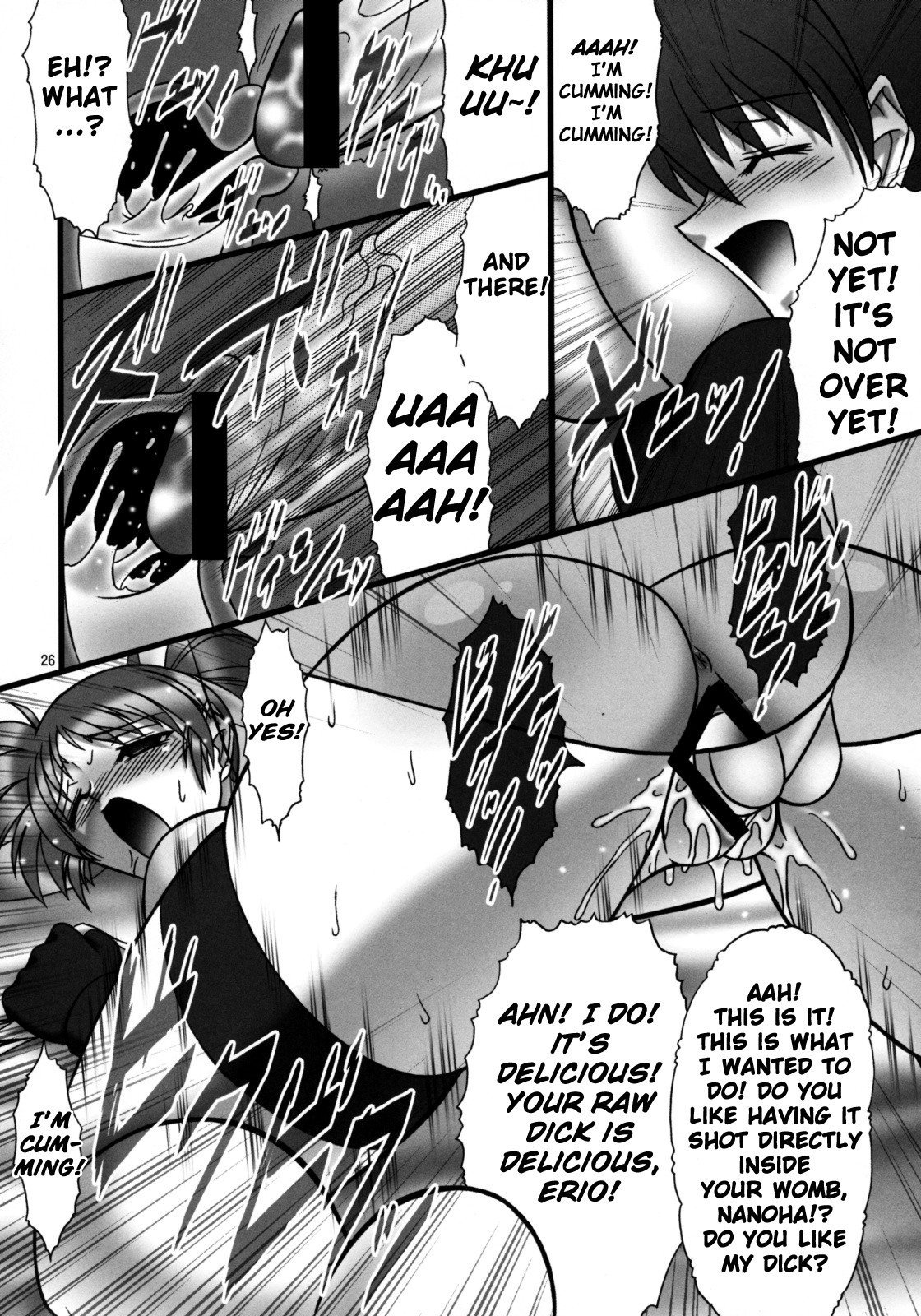 (C75) [AXZ (Hamon Ai)] Angel's stroke 22 Datenshi Gekitsui | Shoot down the Fallen Angel (Mahou Shoujo Lyrical Nanoha) [English] [biribiri] page 27 full