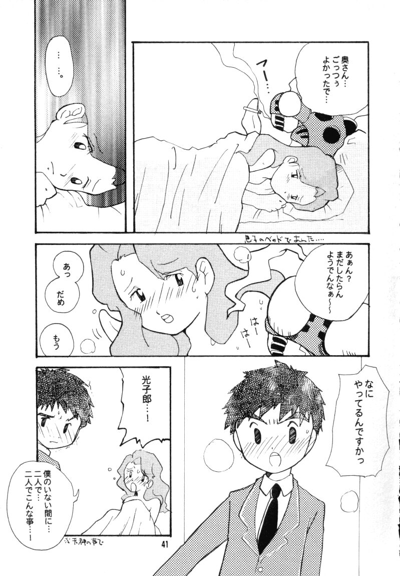 (CCTokyo96) [Haniwa Mania, Kuruguru DNA (Pon Takahanada, Hoshiai Hiro)] Bokura No Jogress World (Digimon Adventure 02) page 41 full