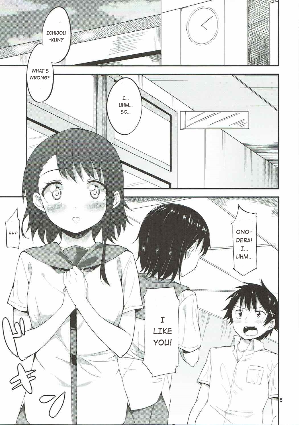 (C84) [Garimpeiro (Mame Denkyuu)] Onodera-san to Amai Hi | A sweet day with Onodera (Nisekoi) [English] [Hentai_Doctor] page 4 full