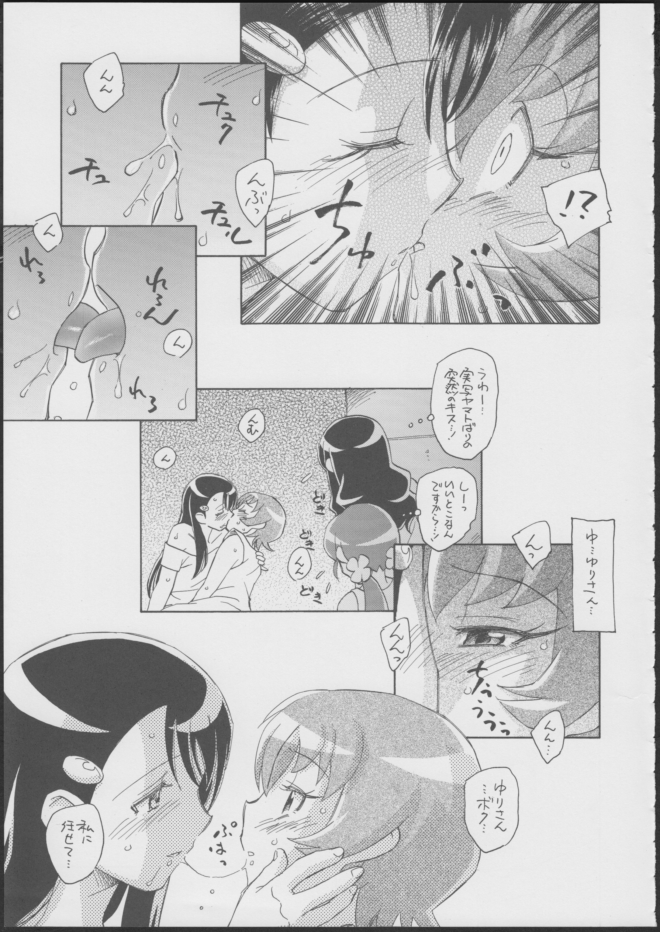 (C79) [Kuroshikatei (Unno Hotaru)] Pre wa Higashi ni Cure Nishi ni (Heartcatch Precure!) page 14 full