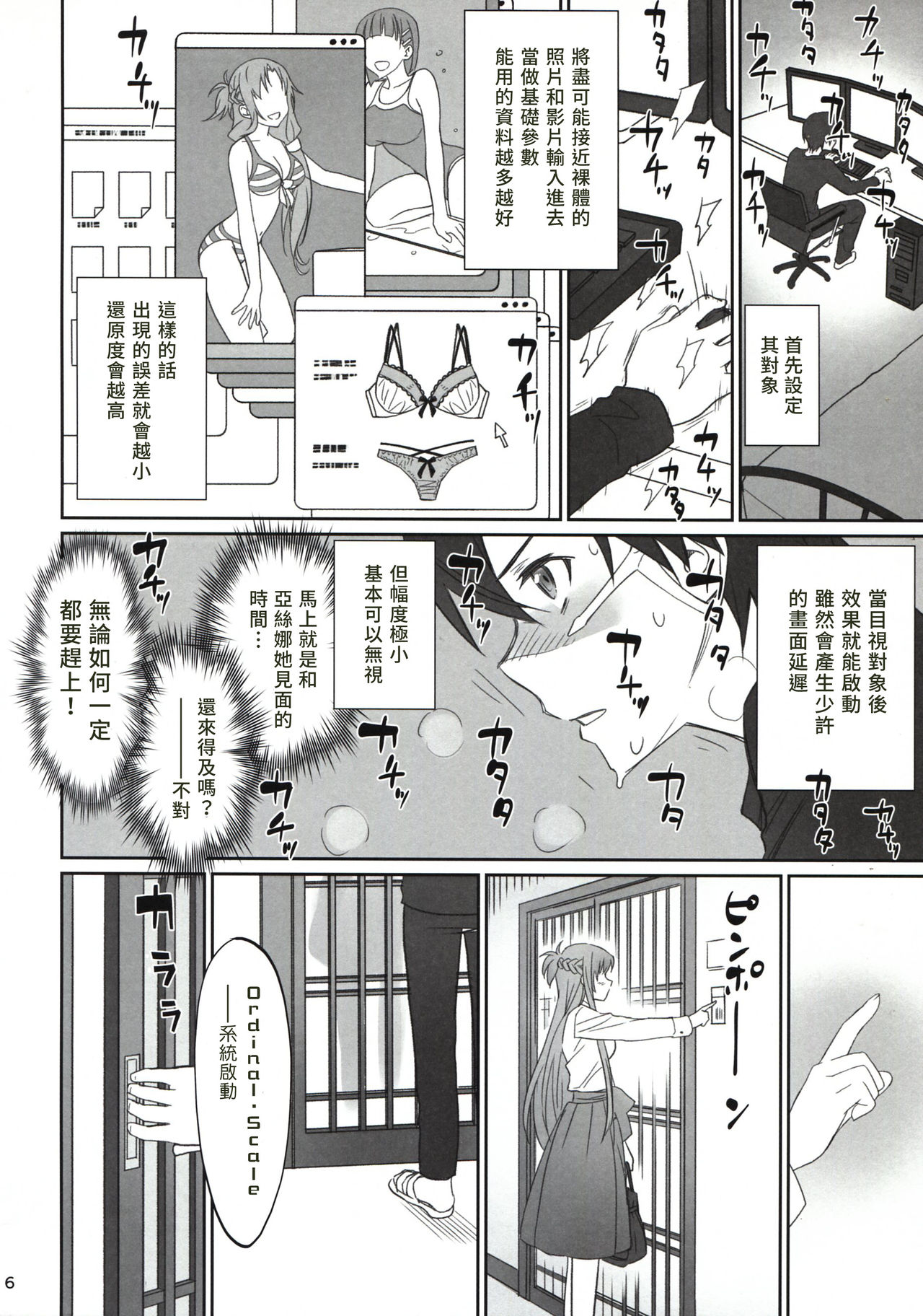 (C92) [Bloody Okojo (Caviar, Mojyako)] Voyeuristic Disorder (Sword Art Online) [Chinese] [塔布里斯個人漢化] page 6 full