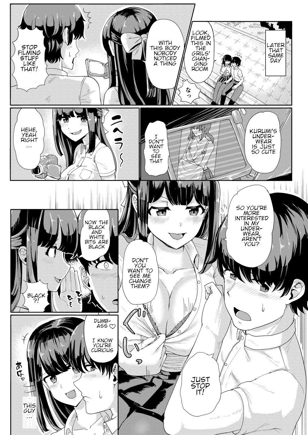 [tsuniverse (Yuniba)] Kanojo to Oji-san no Karada ga Irekawaru TSF | A Creepy Old Guy Swaps Bodies With My Girlfriend [English] page 12 full