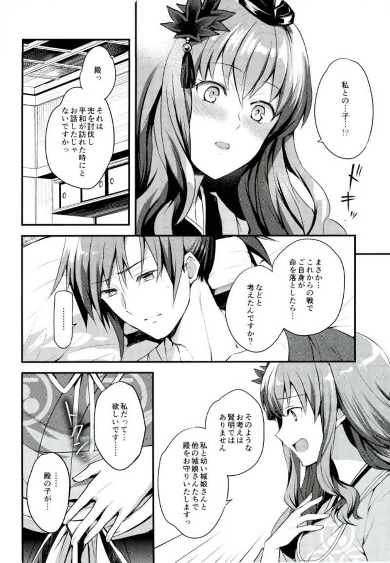 (Shiromusume Musou 5) [allo (Nagashiro Rouge)] Hoshigari Musume. (Oshiro Project ~CASTLE DEFENSE~) page 5 full