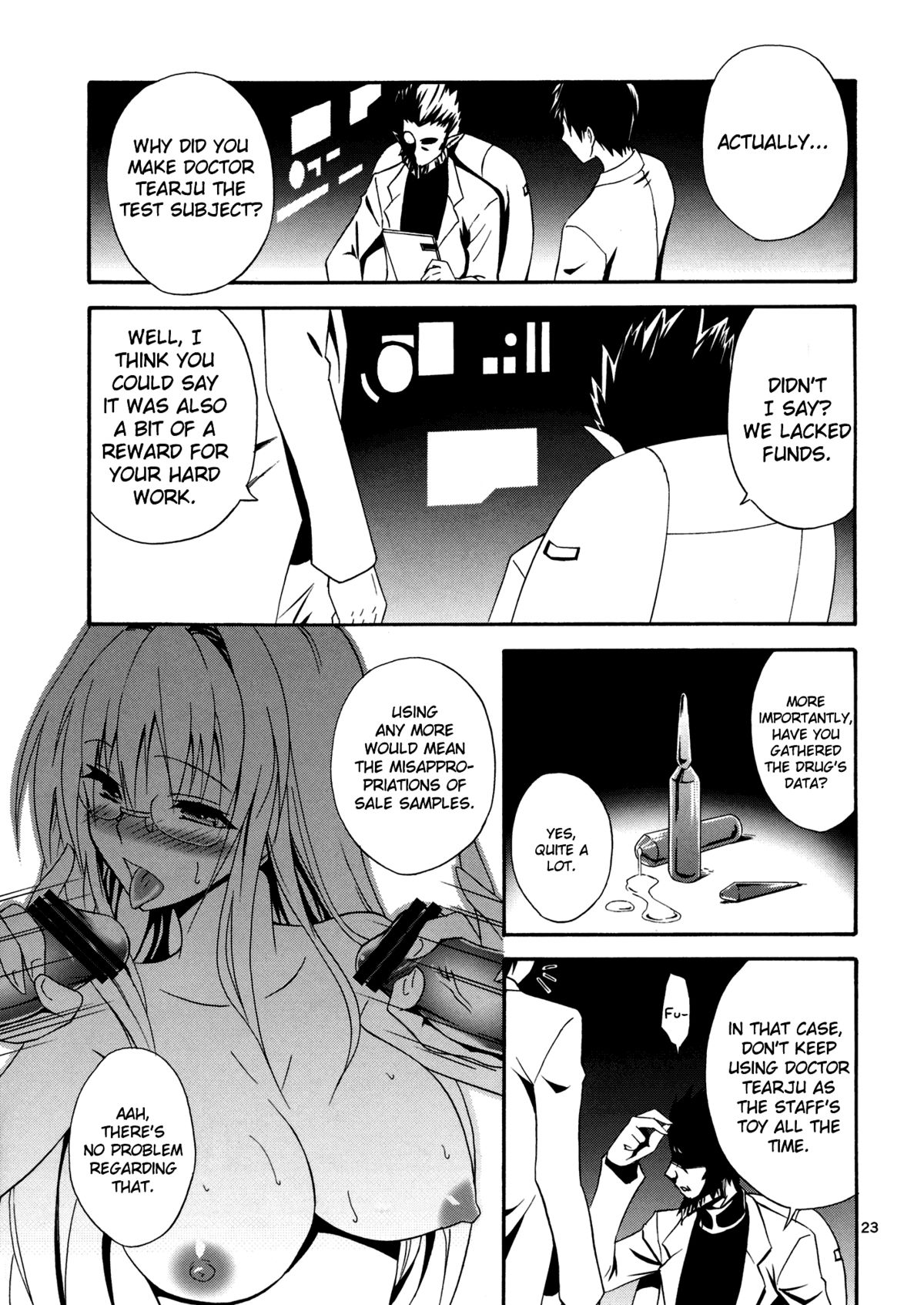 (C83) [Hibi Rakuraku (Aoki Kanji)] Bijin Kagakusha in Aku no Soshiki | Beautiful Scientist in an Evil Organization (To Love-Ru Darkness) [English] {doujin-moe.us} page 22 full
