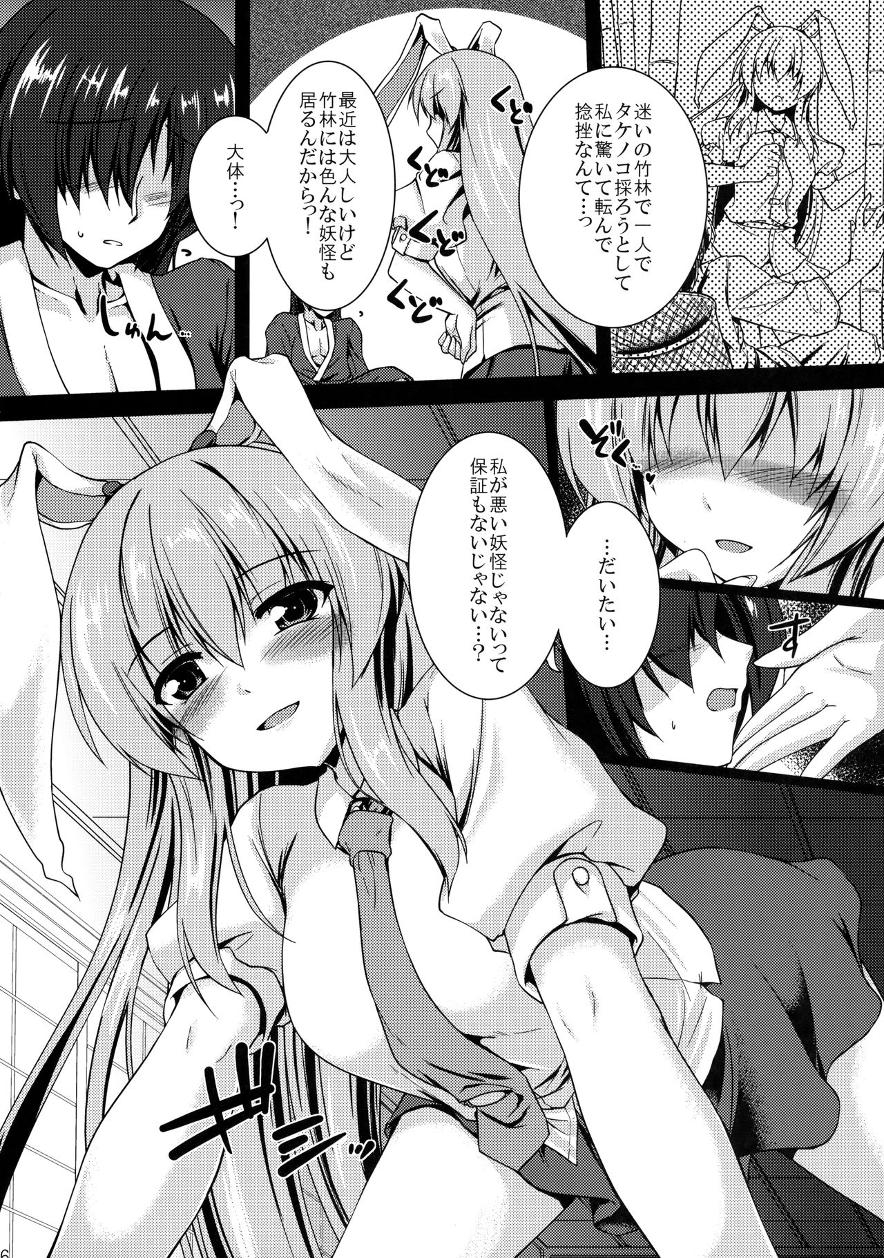 (Reitaisai 14) [Yuugen Jikkou (Gonzaburo-)] Haru no Usagi wa Ousei de (Touhou Project) page 5 full